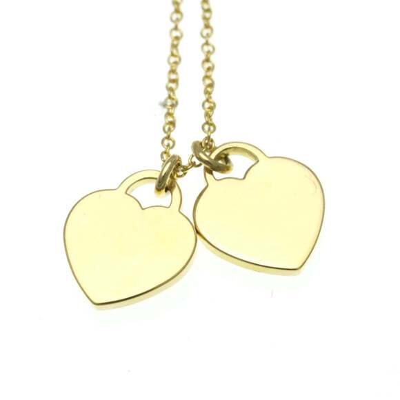 TIFFANY 18k Gold Heart Necklace - Picture 6 of 11